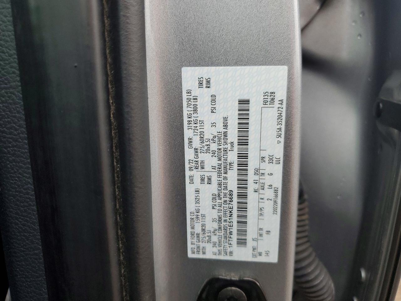 2022 FORD F-150 Lightning