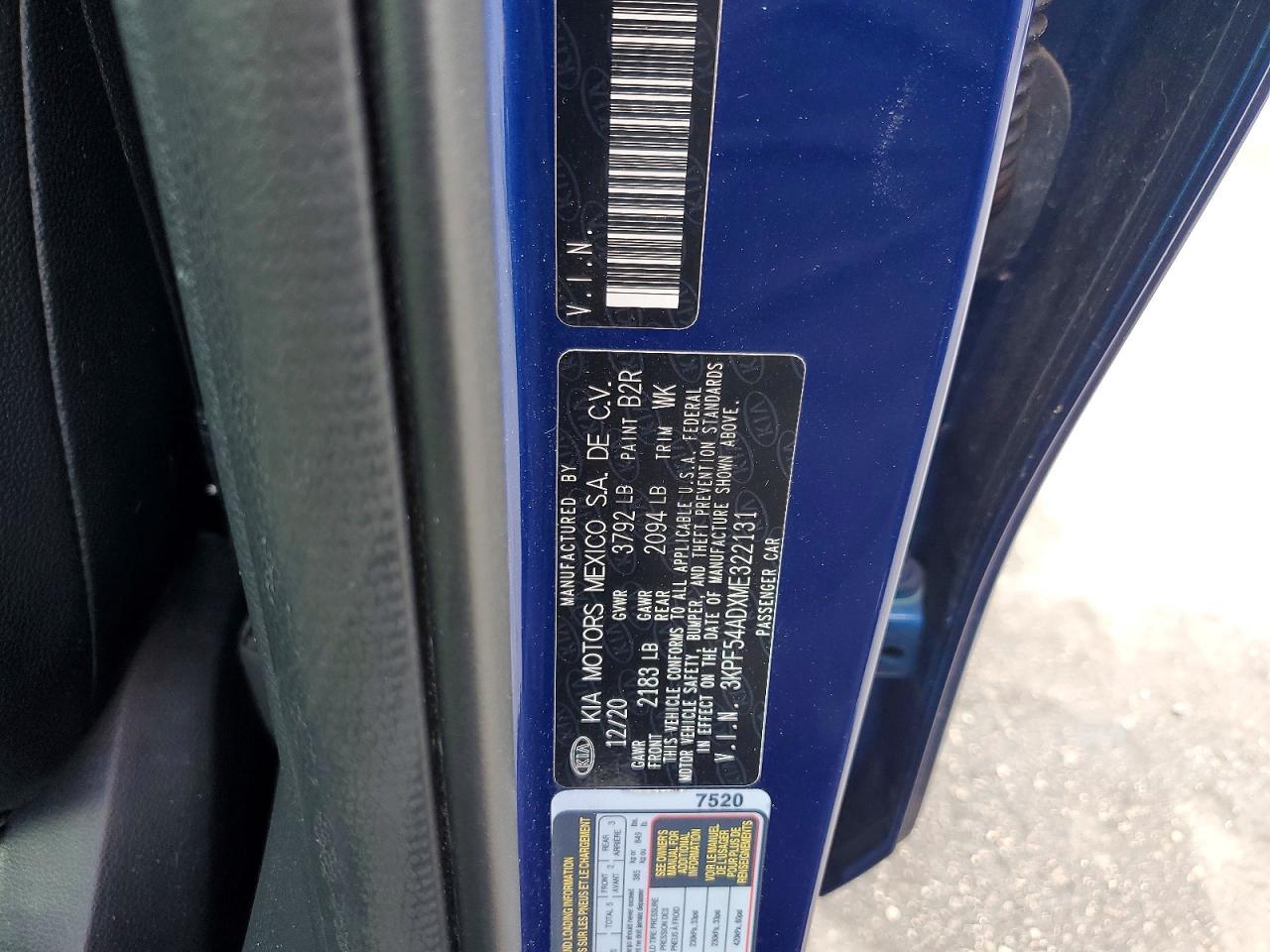 2021 KIA FORTE
