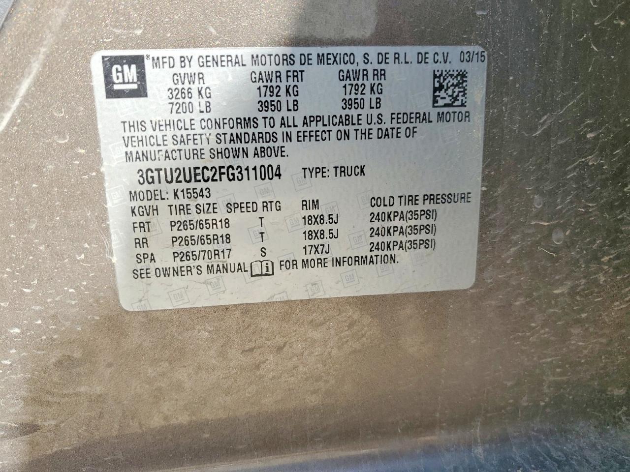 2015 GMC Sierra