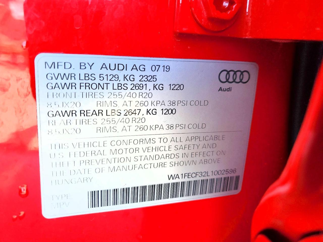 2020 AUDI Q3