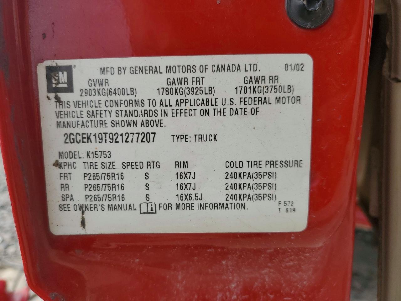 2002 CHEVROLET Silverado