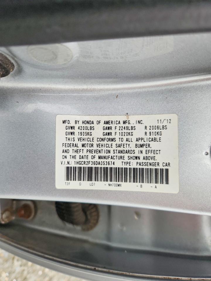 2013 HONDA ACCORD