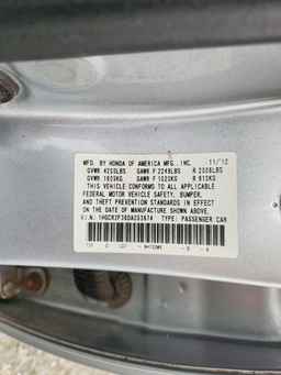 2013 HONDA ACCORD