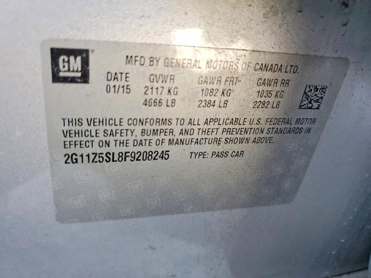2015 CHEVROLET IMPALA