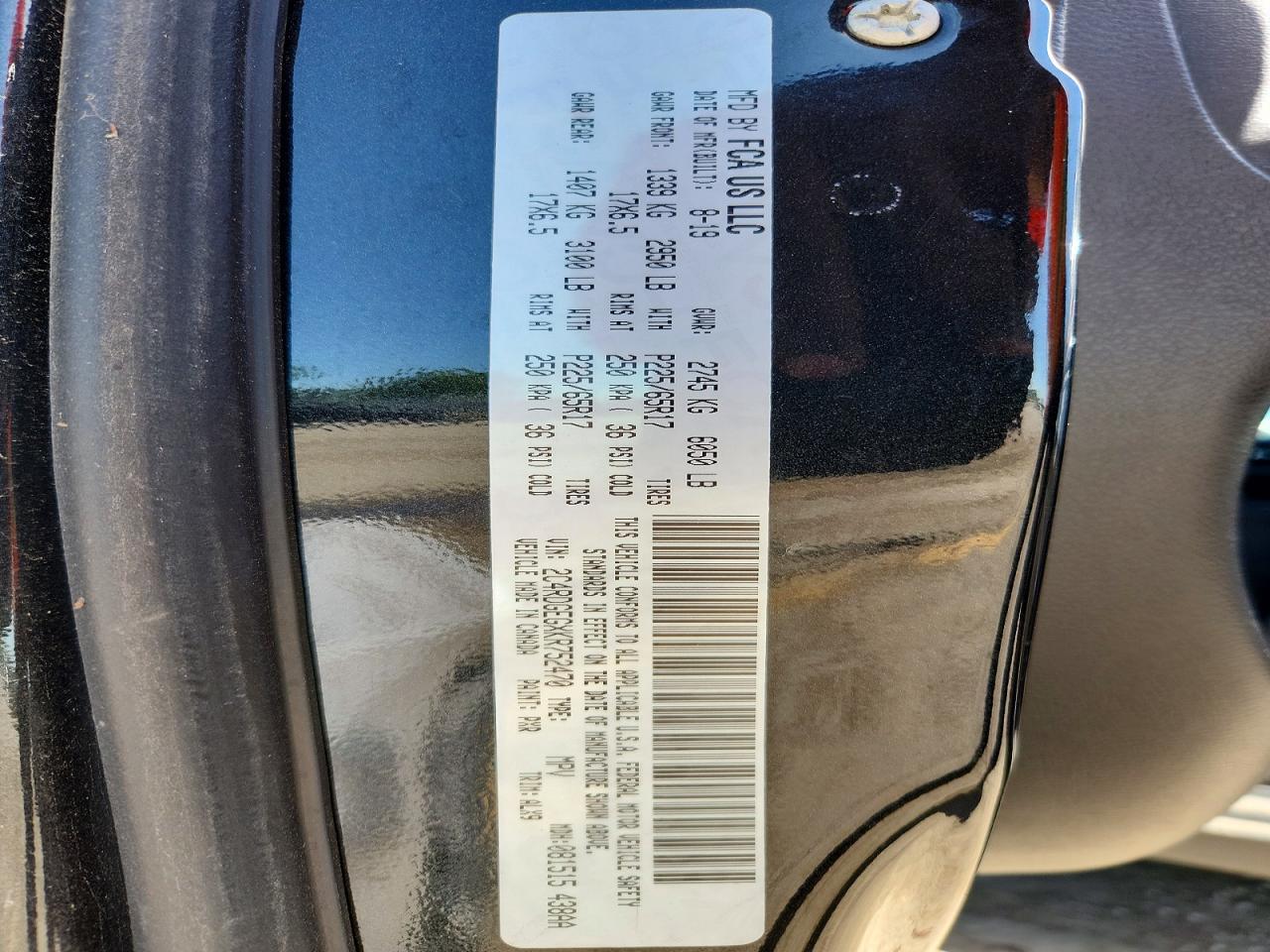 2019 DODGE GRAND CARAVAN