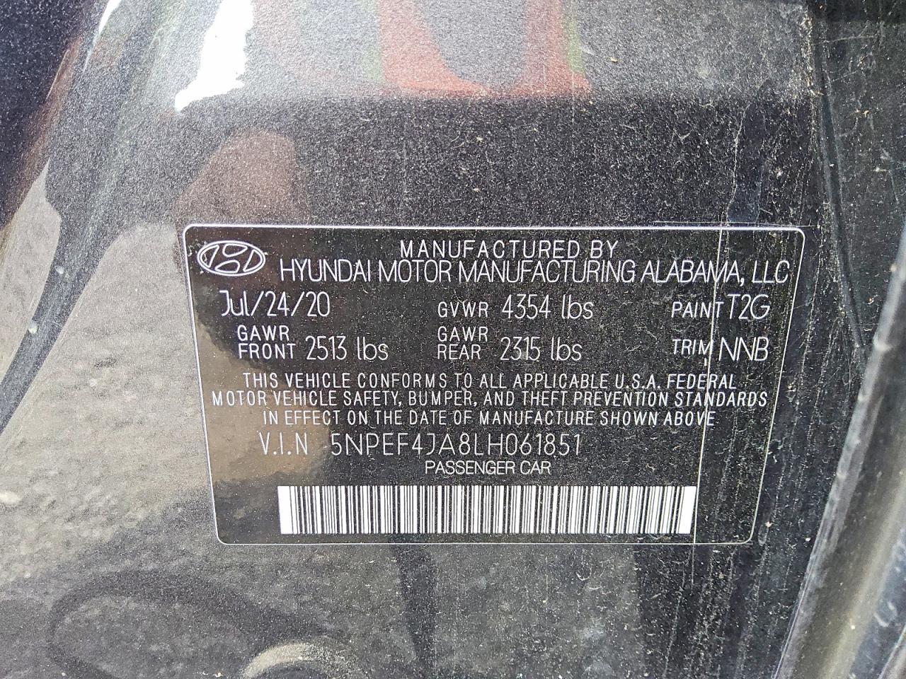 2020 HYUNDAI SONATA