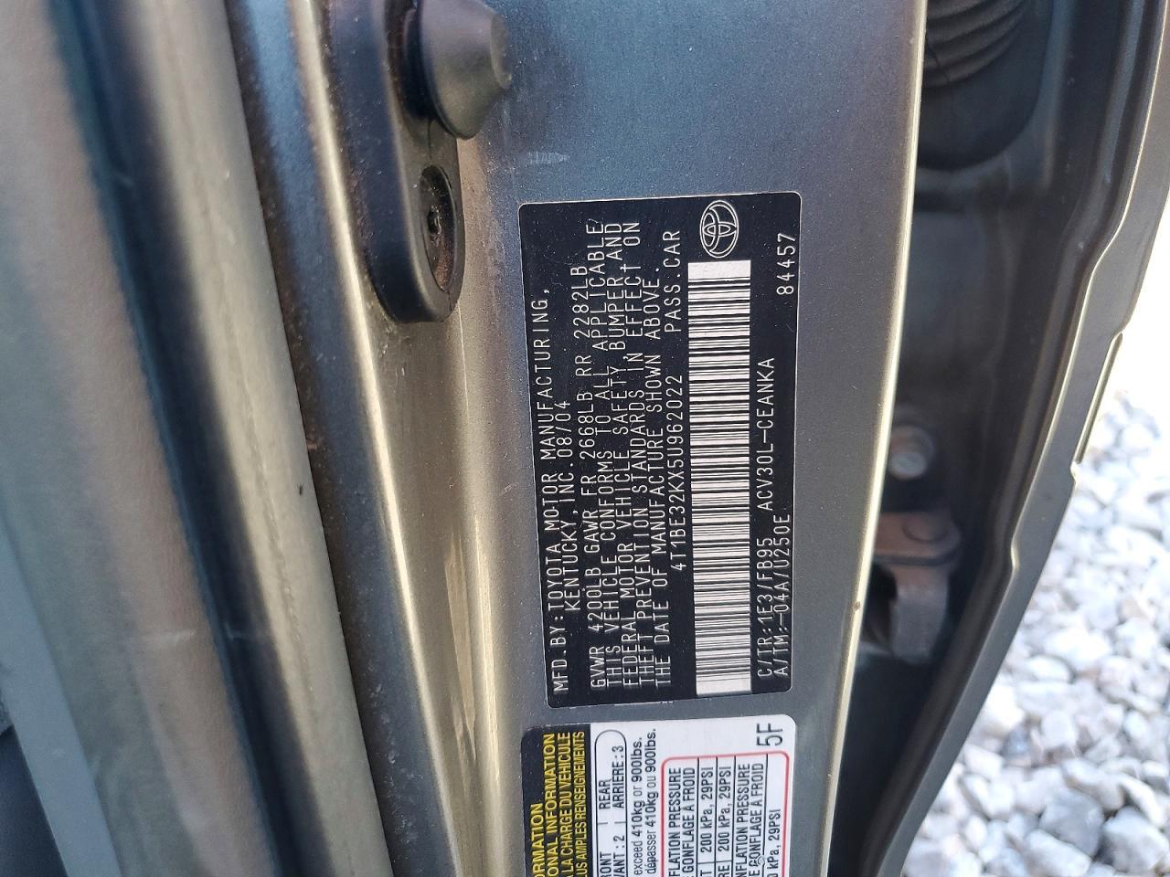 2005 TOYOTA CAMRY