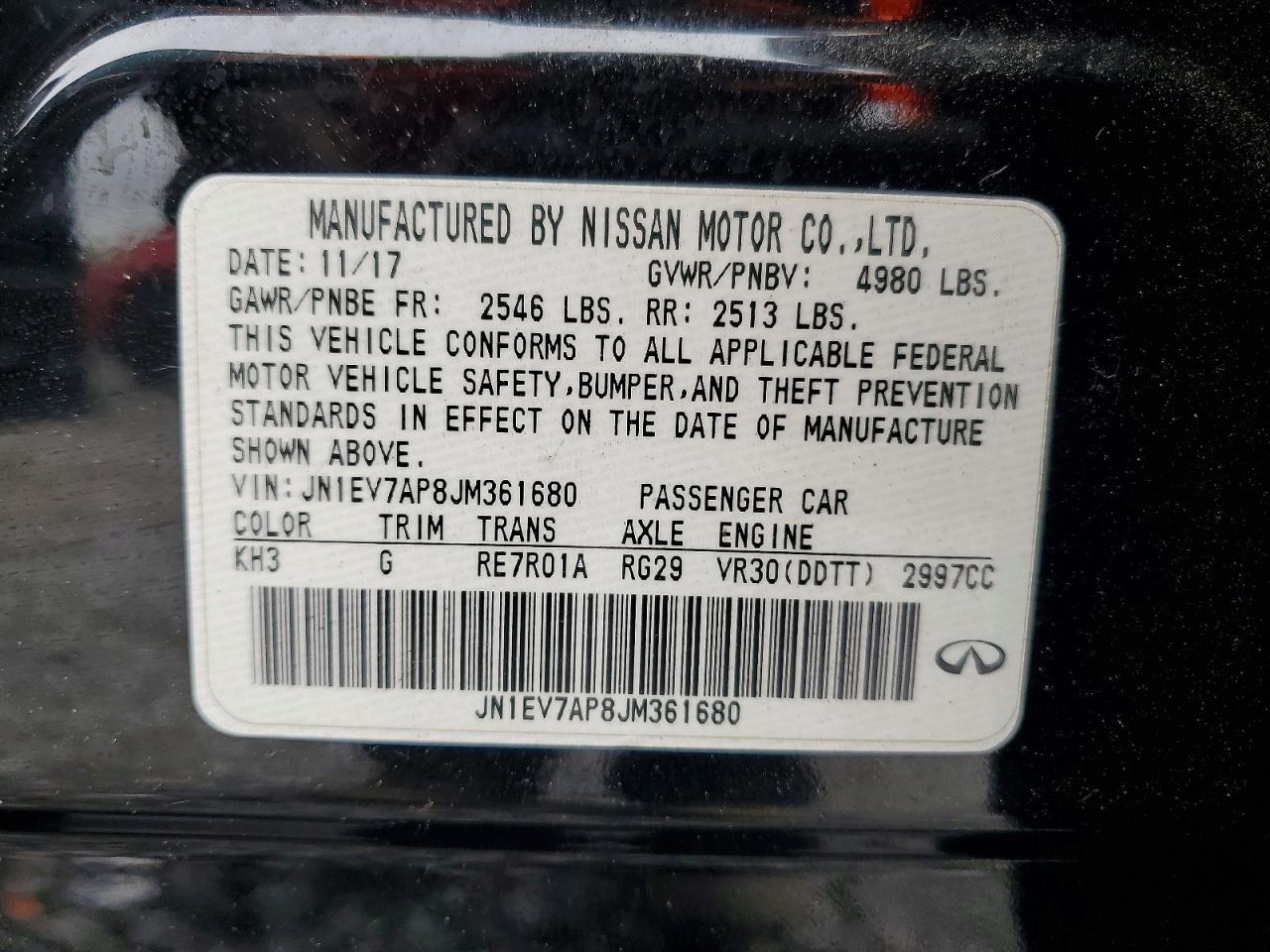2018 INFINITI Q50