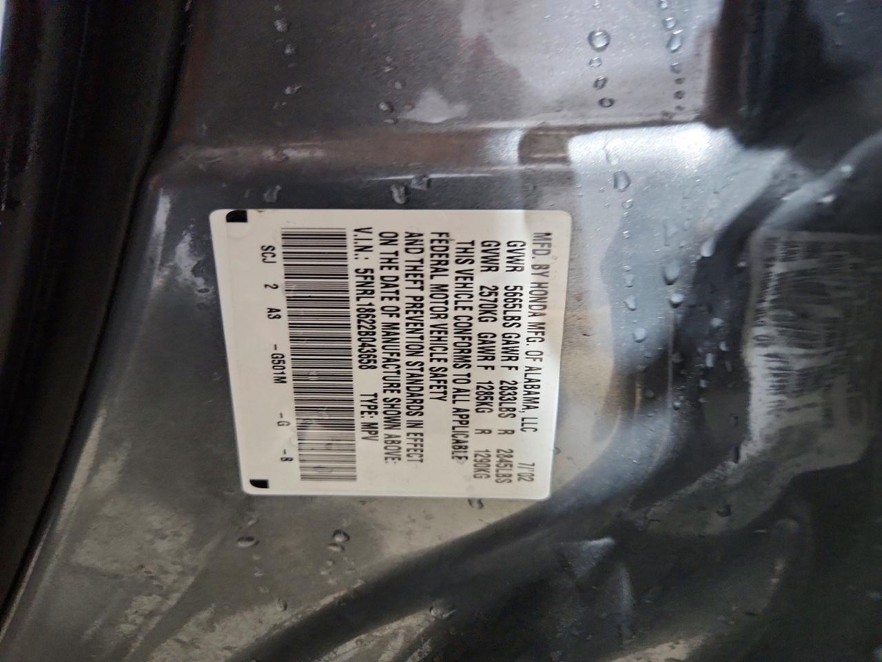 2002 HONDA ODYSSEY
