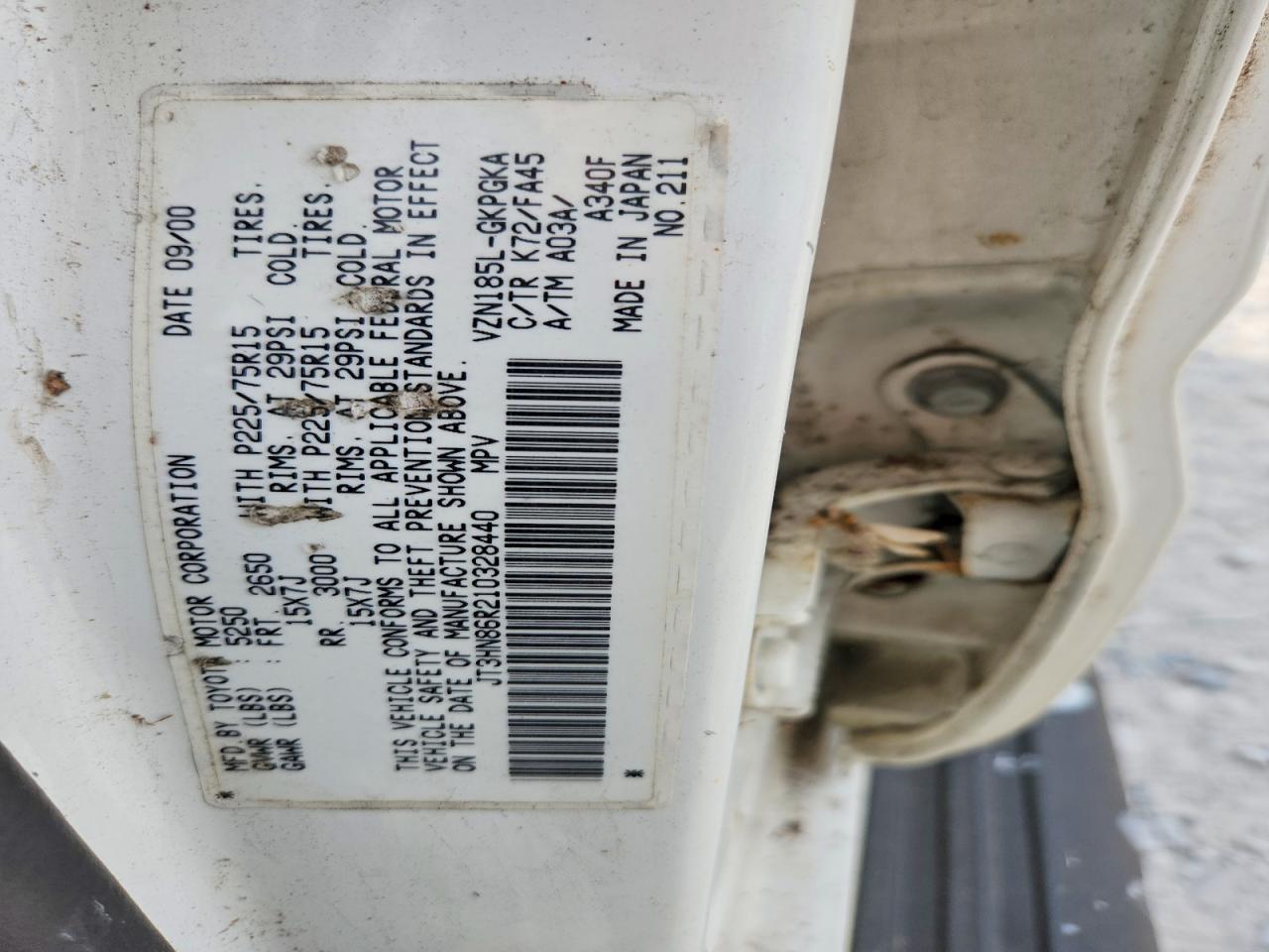 2001 TOYOTA 4Runner