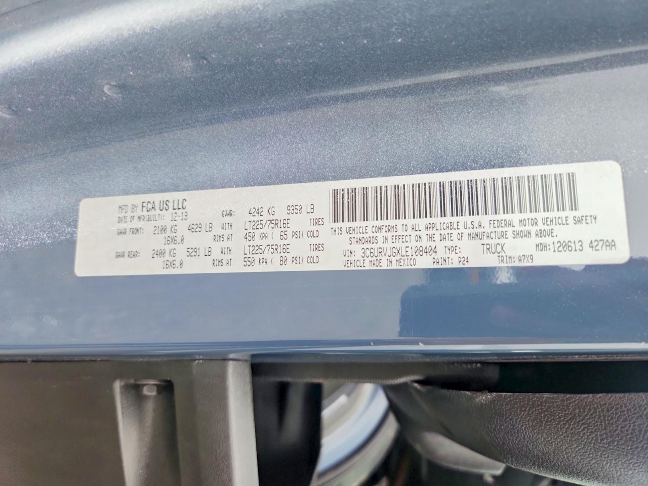 2020 RAM ProMaster 3500