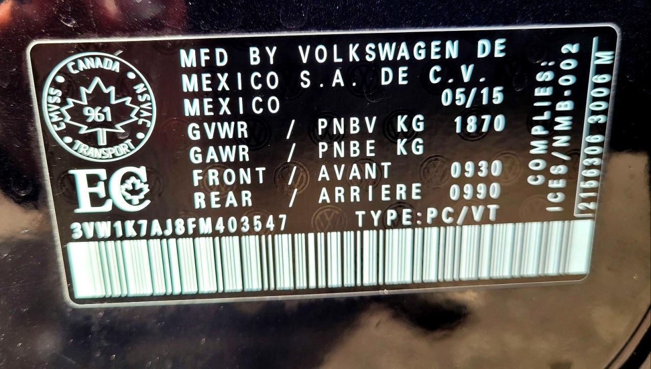 2015 VOLKSWAGEN JETTA