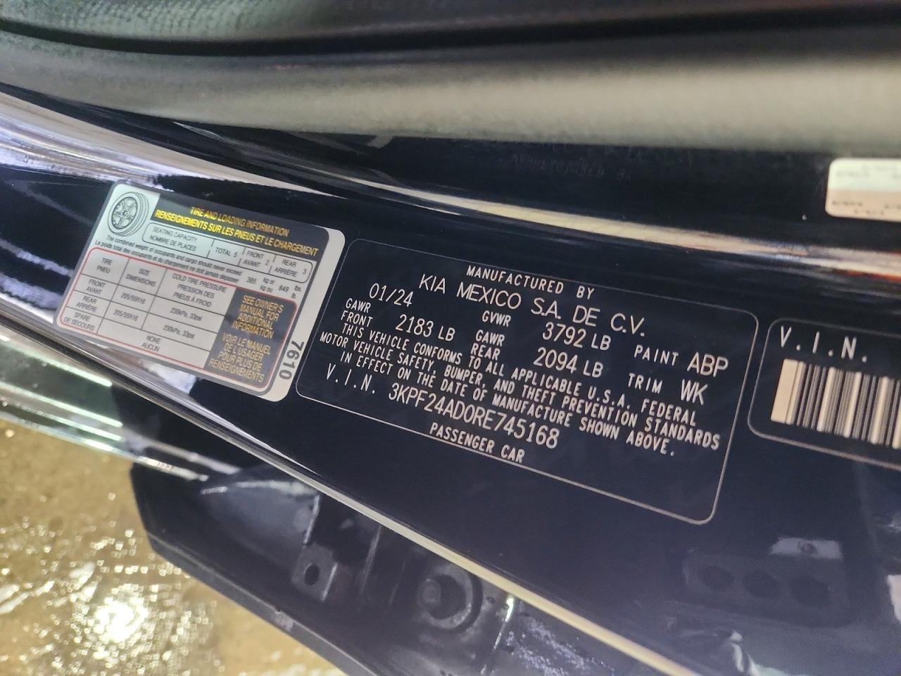 2024 KIA FORTE