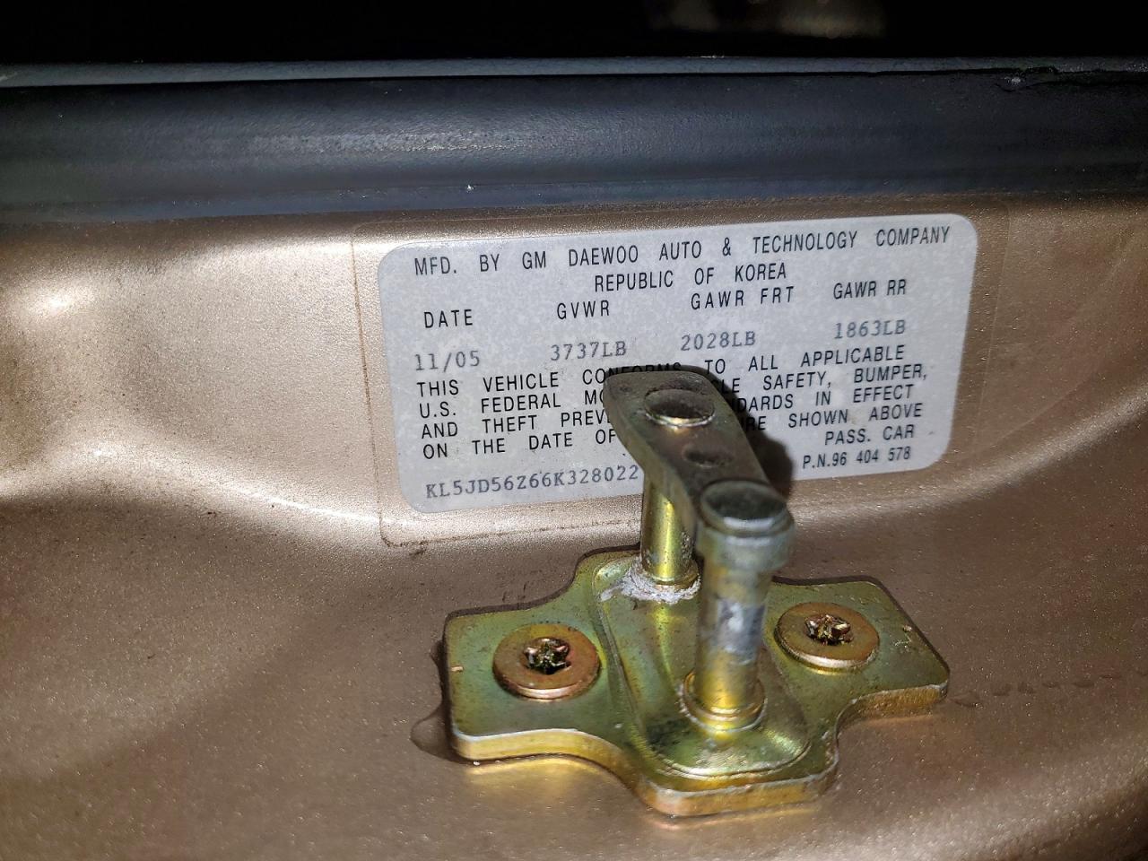 2006 SUZUKI Forenza