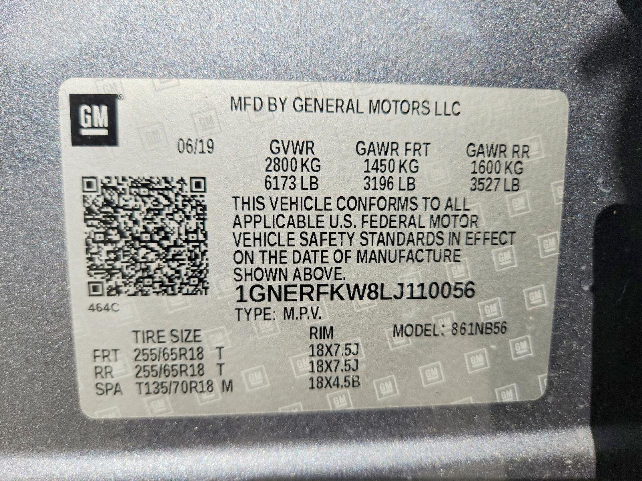 2020 CHEVROLET TRAVERSE