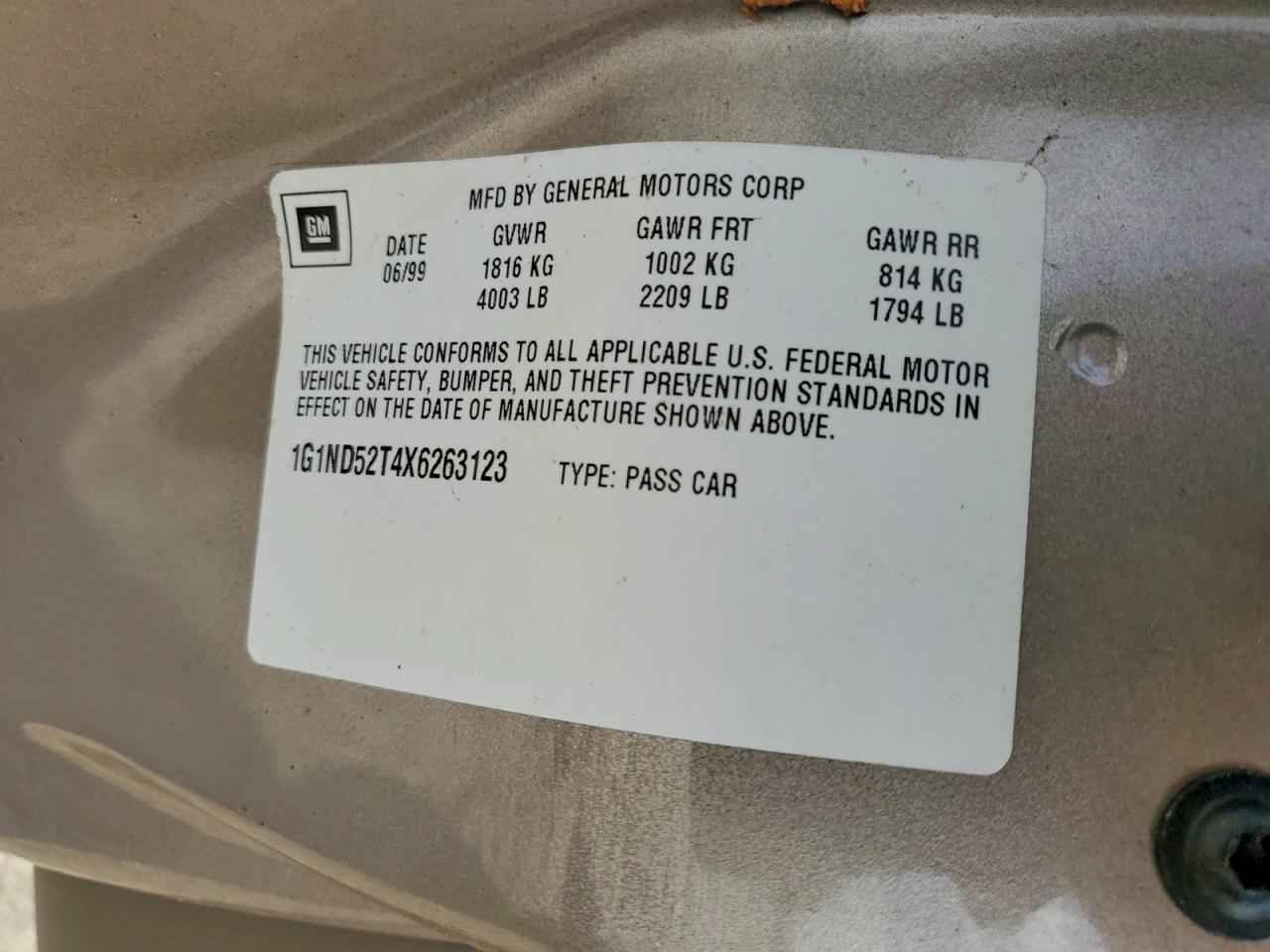 1999 CHEVROLET MALIBU