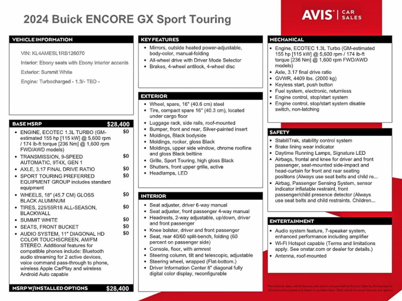 2024 BUICK Encore GX