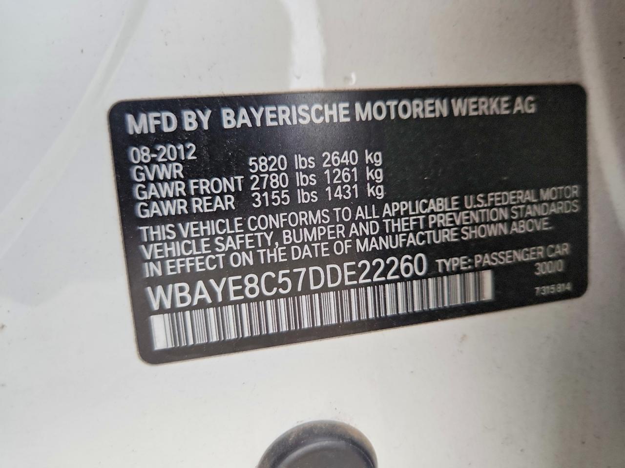 2013 BMW 5 series