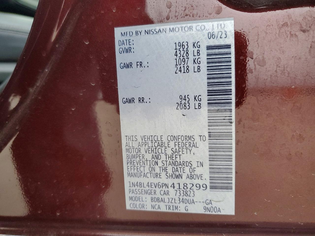 2023 NISSAN ALTIMA