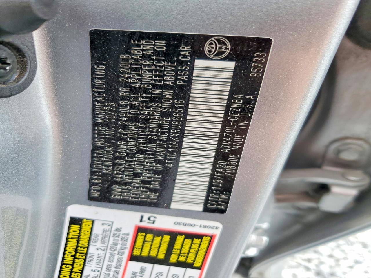 2024 TOYOTA CAMRY