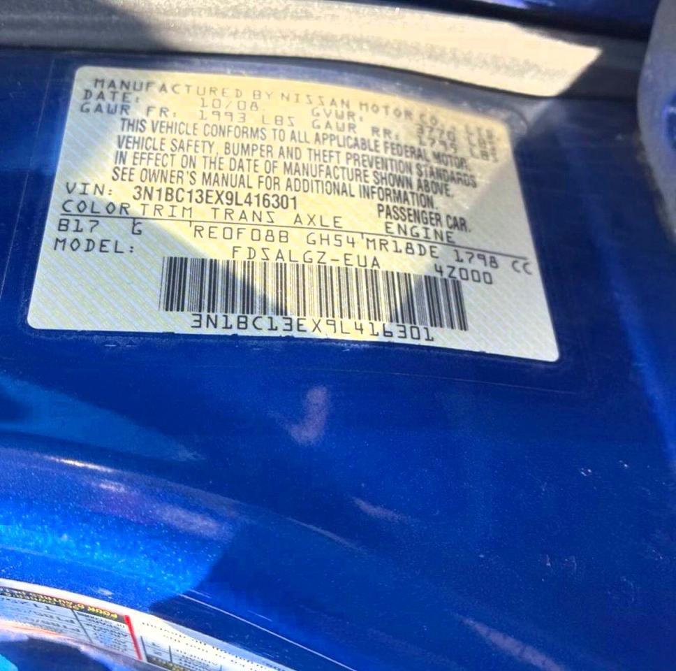2009 NISSAN VERSA