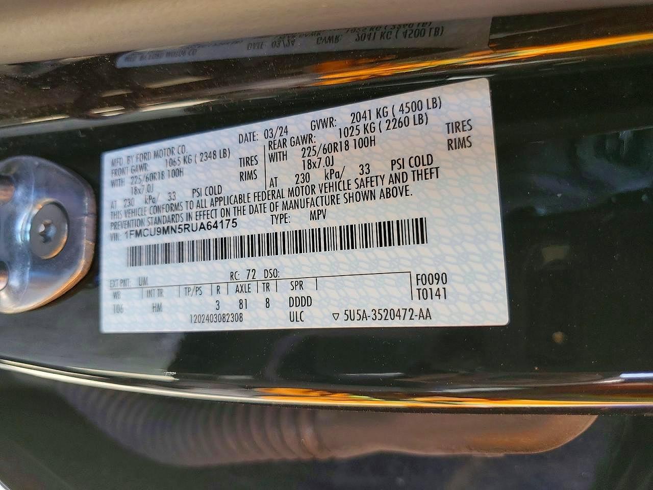 2024 FORD ESCAPE