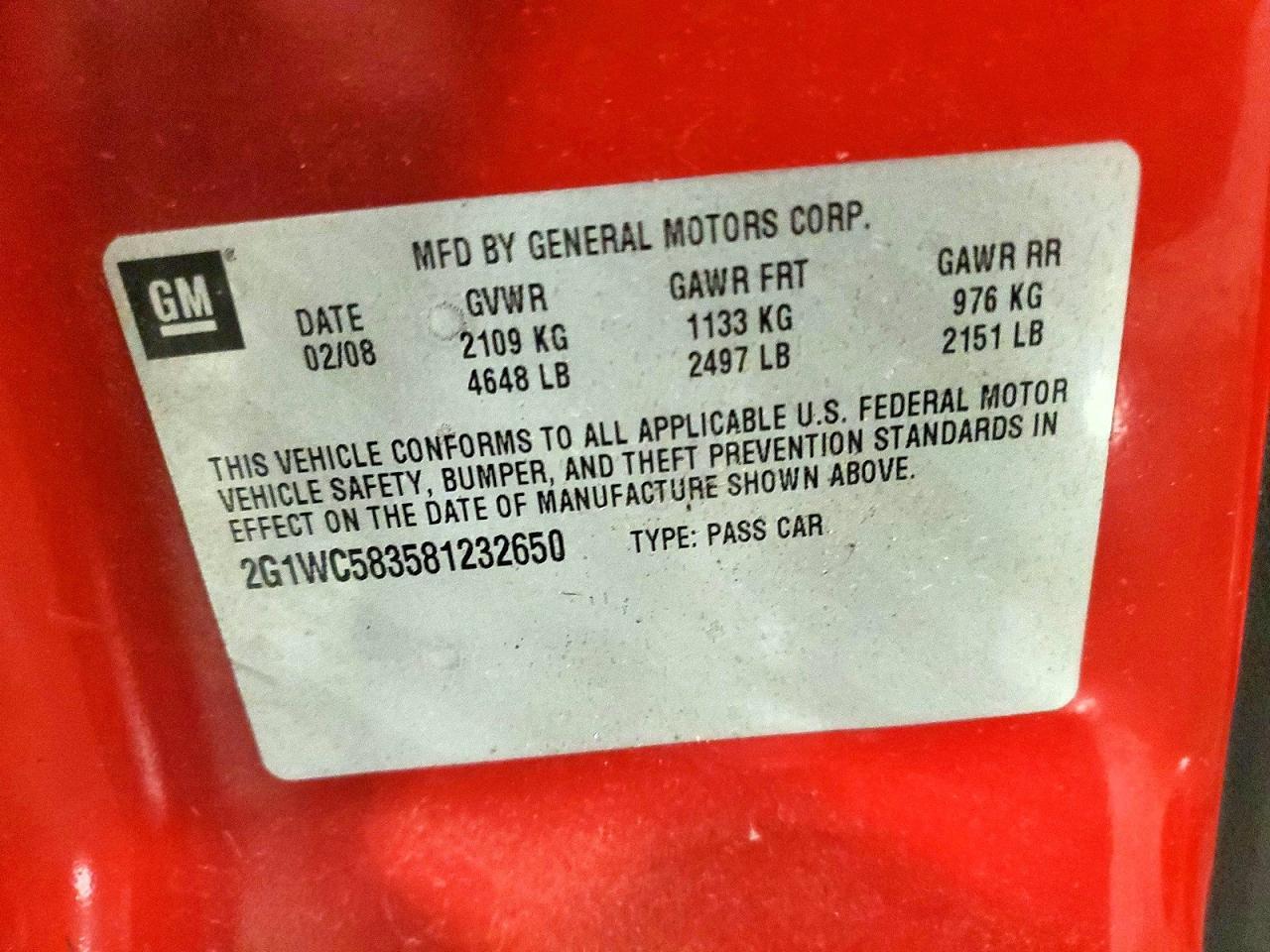 2008 CHEVROLET IMPALA