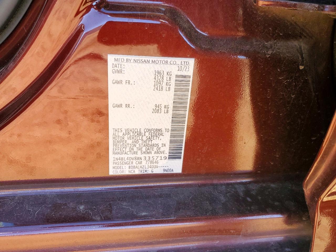 2024 NISSAN ALTIMA