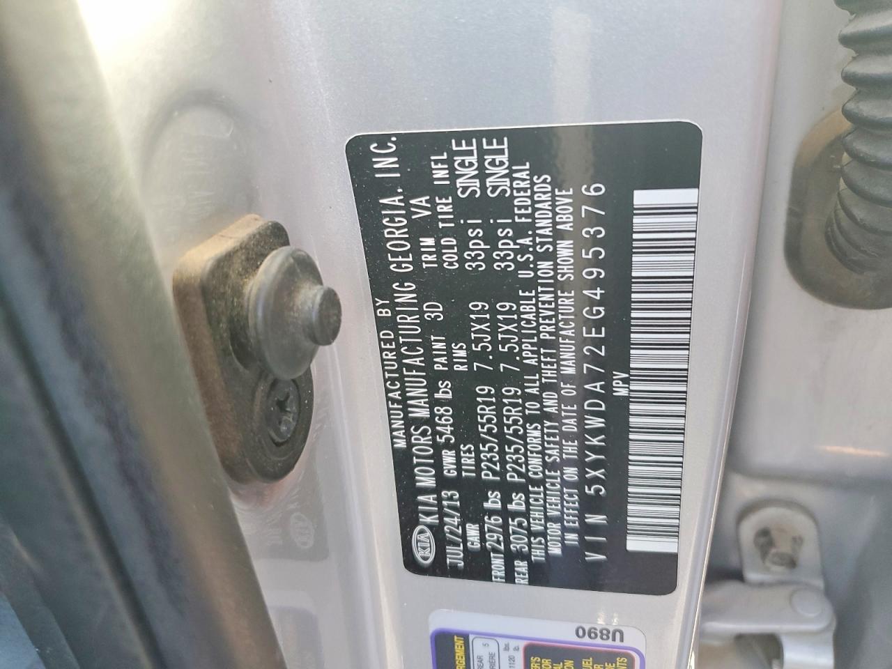 2014 KIA SORENTO