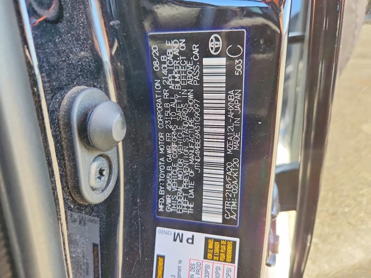 2021 TOYOTA COROLLA