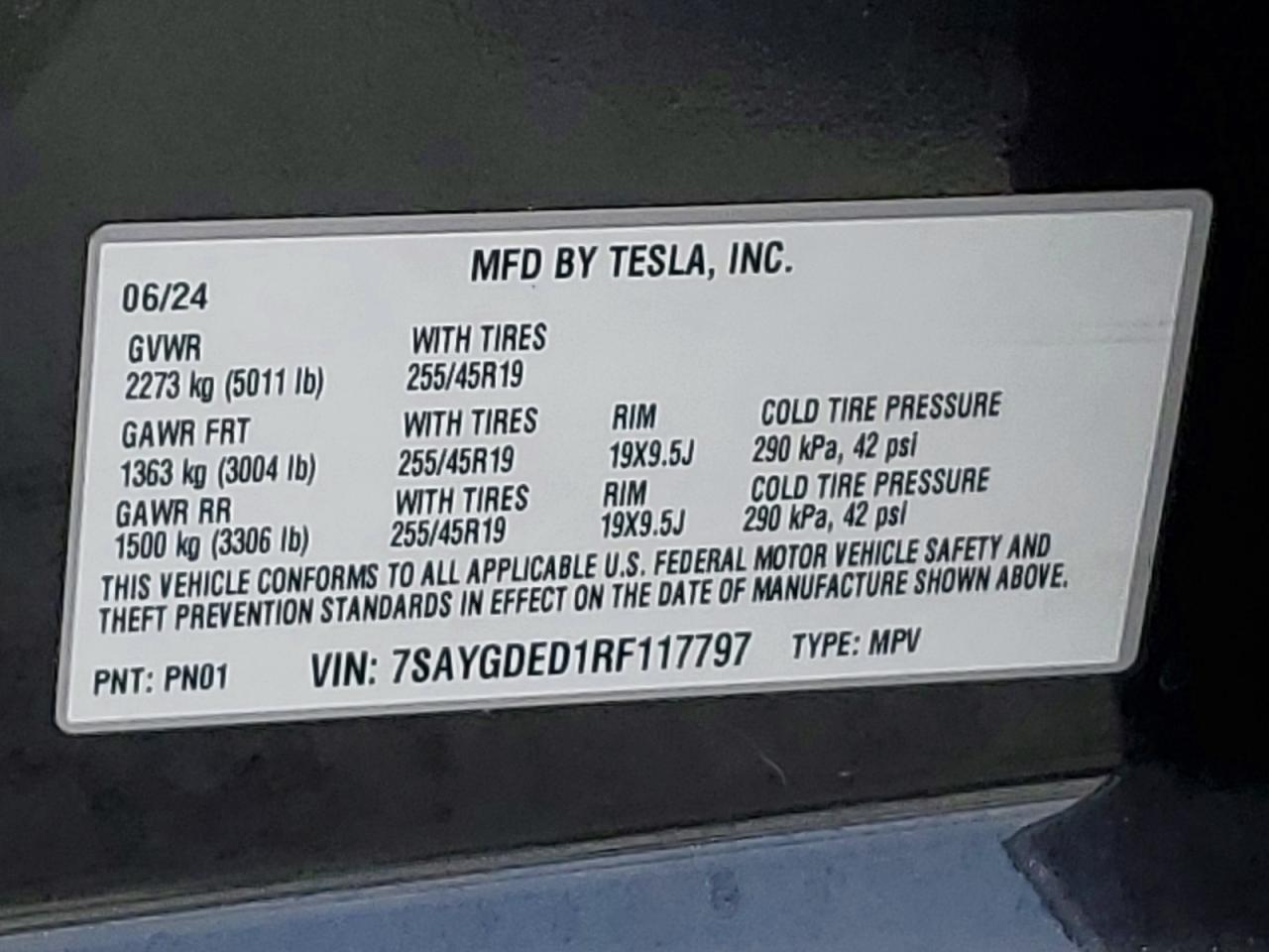 2024 TESLA MODEL Y