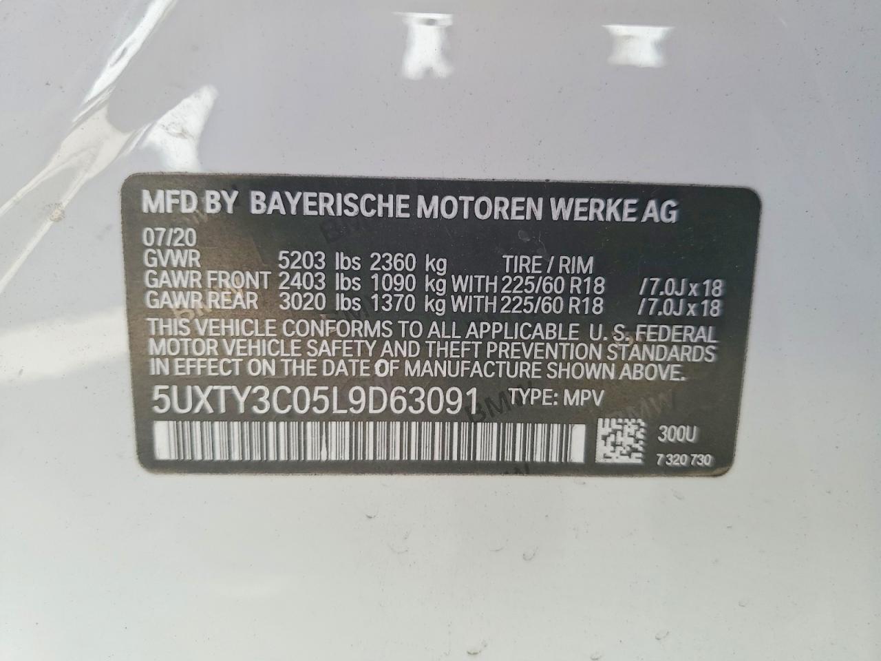 2020 BMW X3