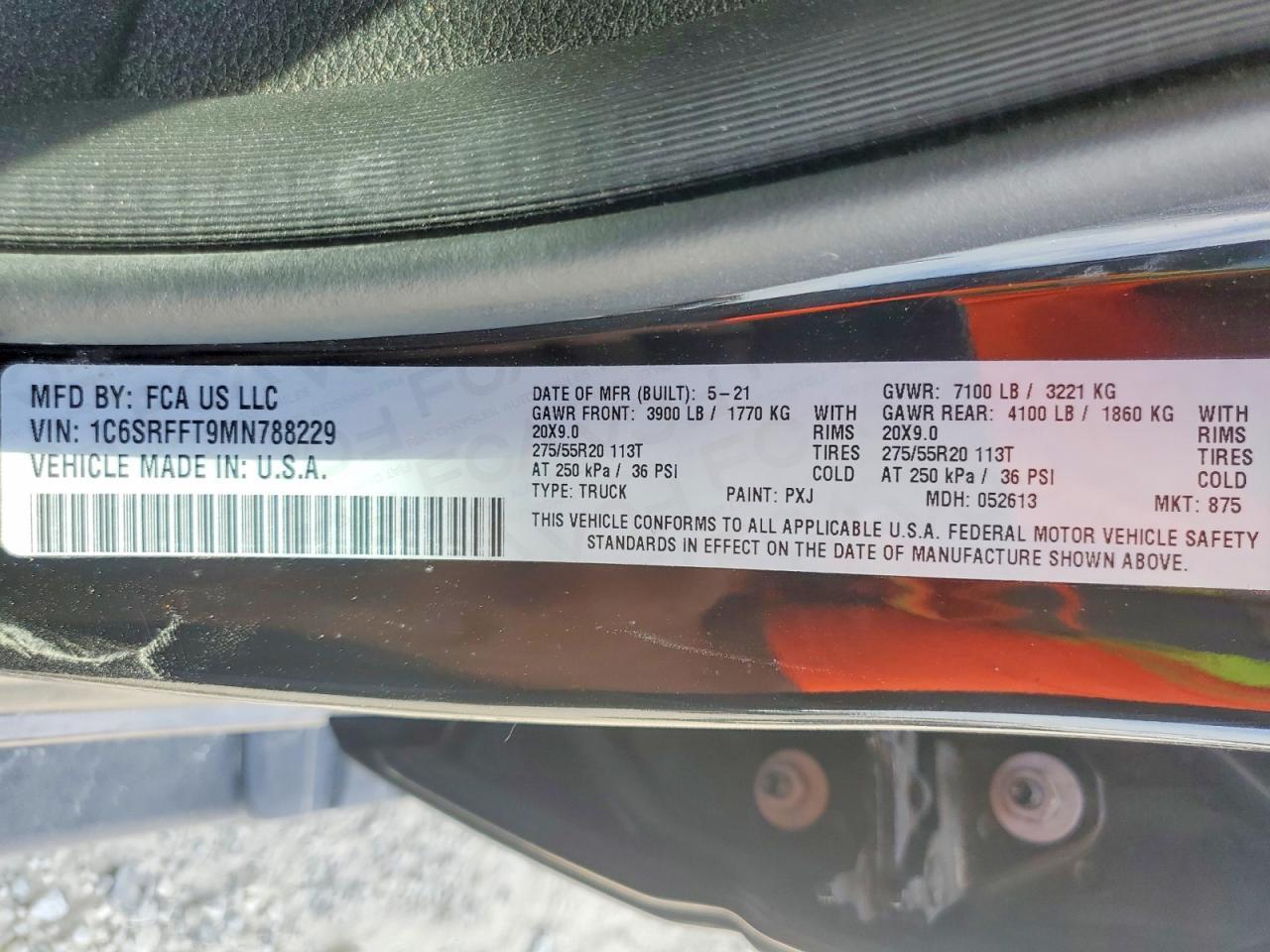 2021 RAM 1500