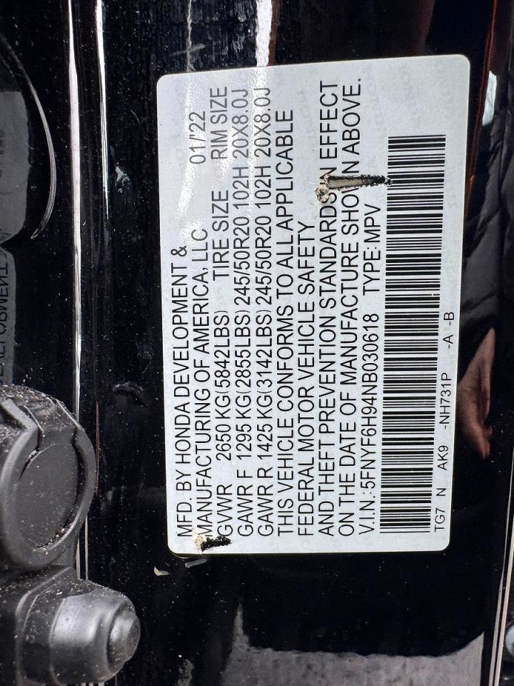 2022 HONDA PILOT