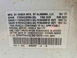 2012 HONDA PILOT