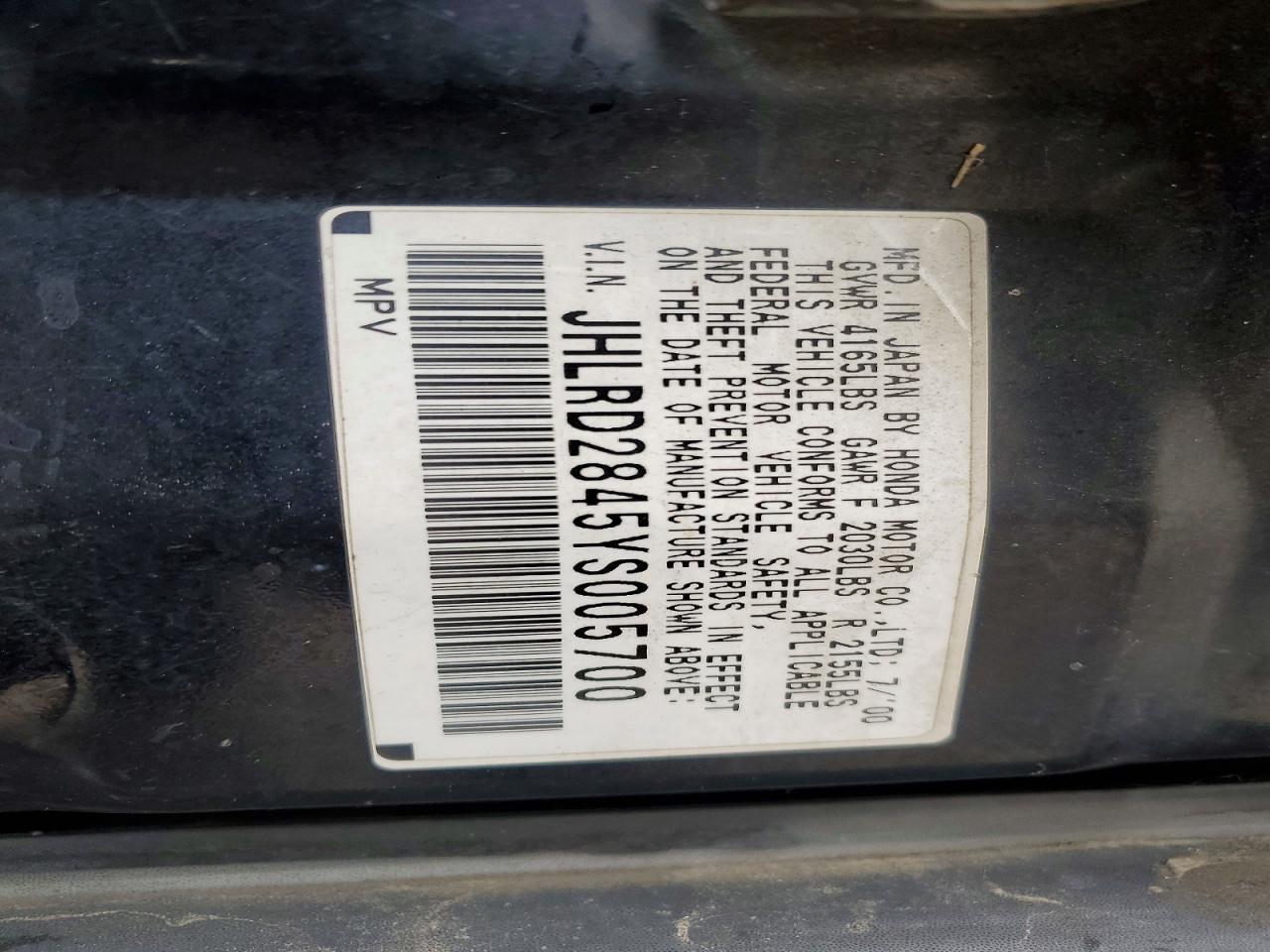 2000 HONDA CR-V