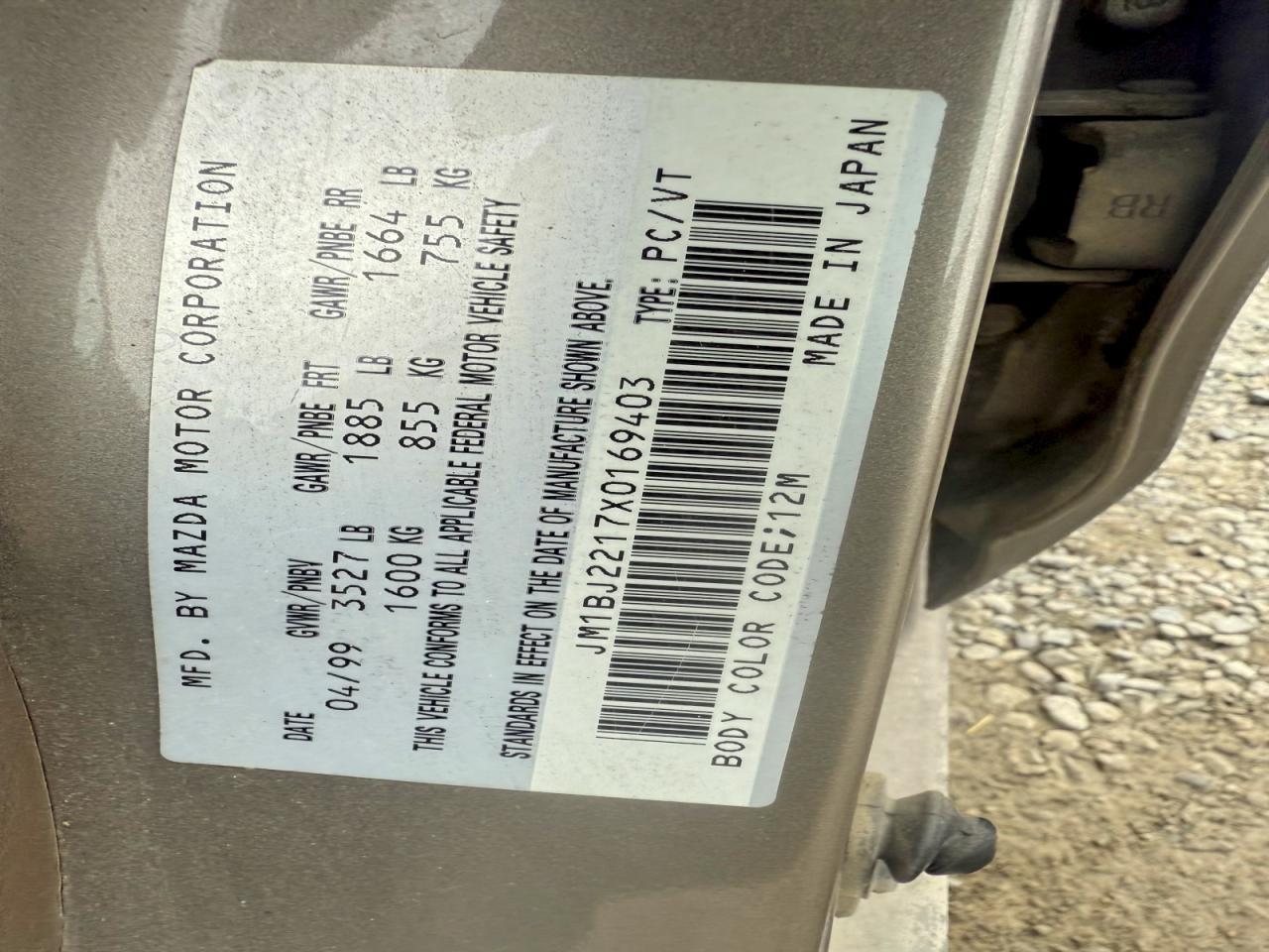 1999 MAZDA Protege