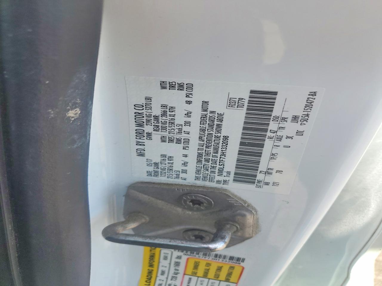 2017 FORD TRANSIT CONNECT
