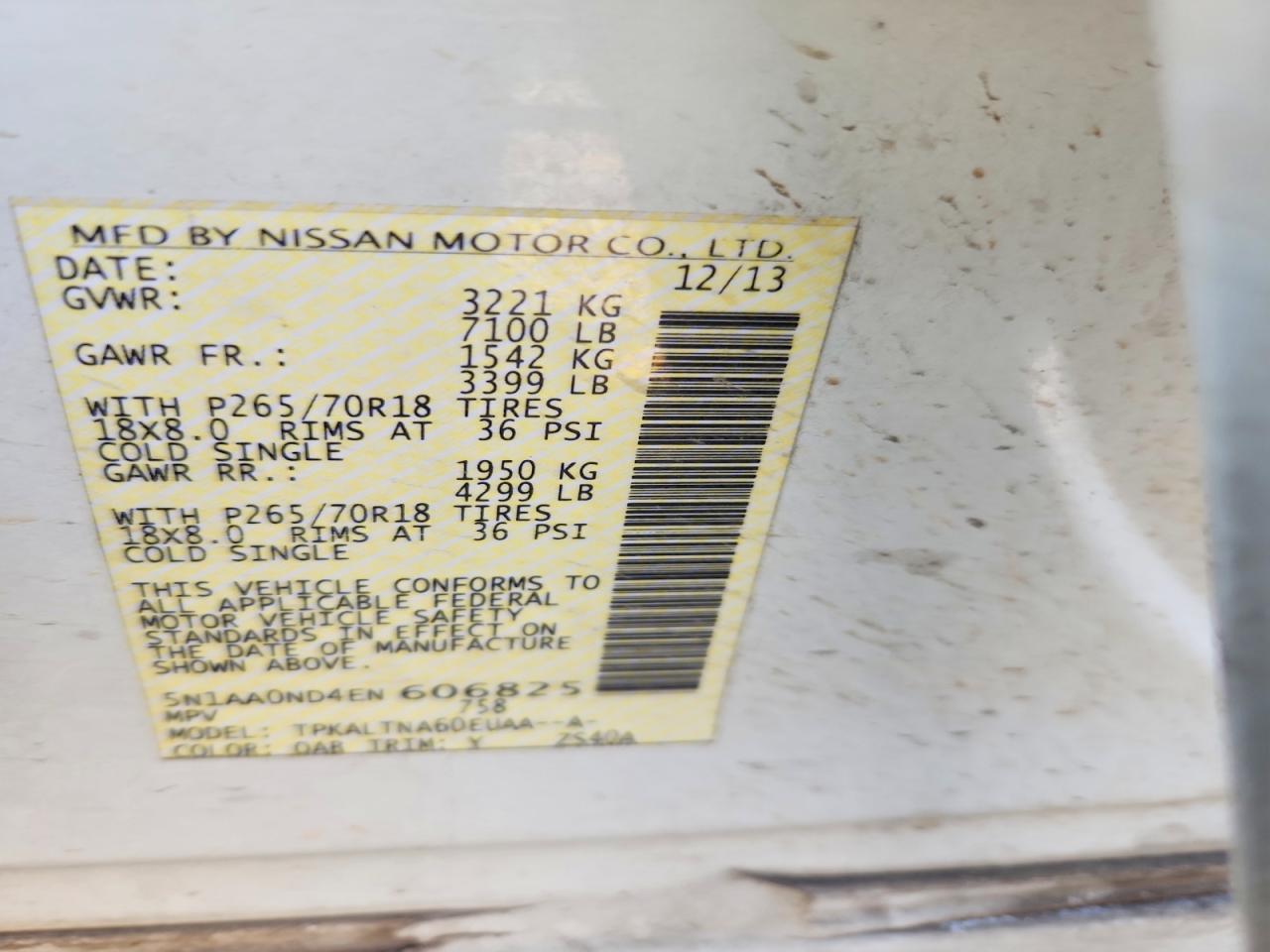 2014 NISSAN Armada
