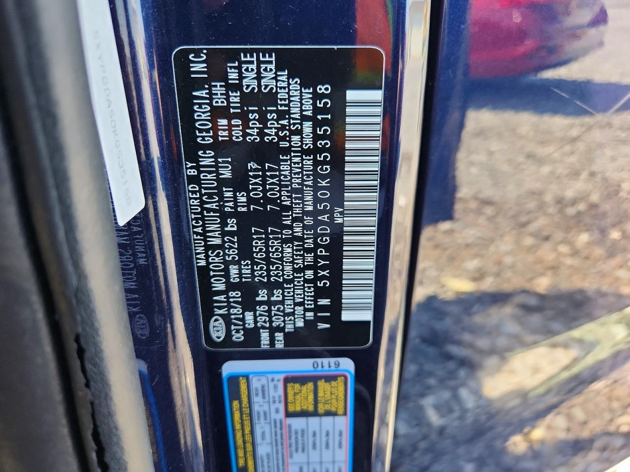 2019 KIA SORENTO