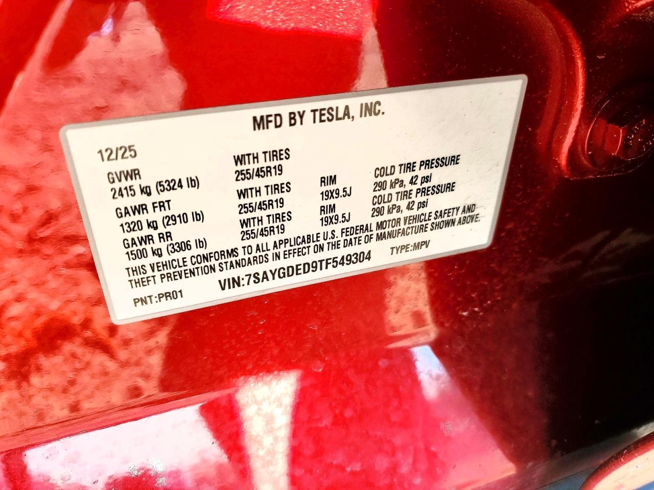 2026 TESLA MODEL Y