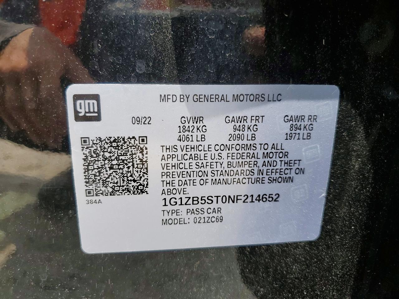 2022 CHEVROLET MALIBU