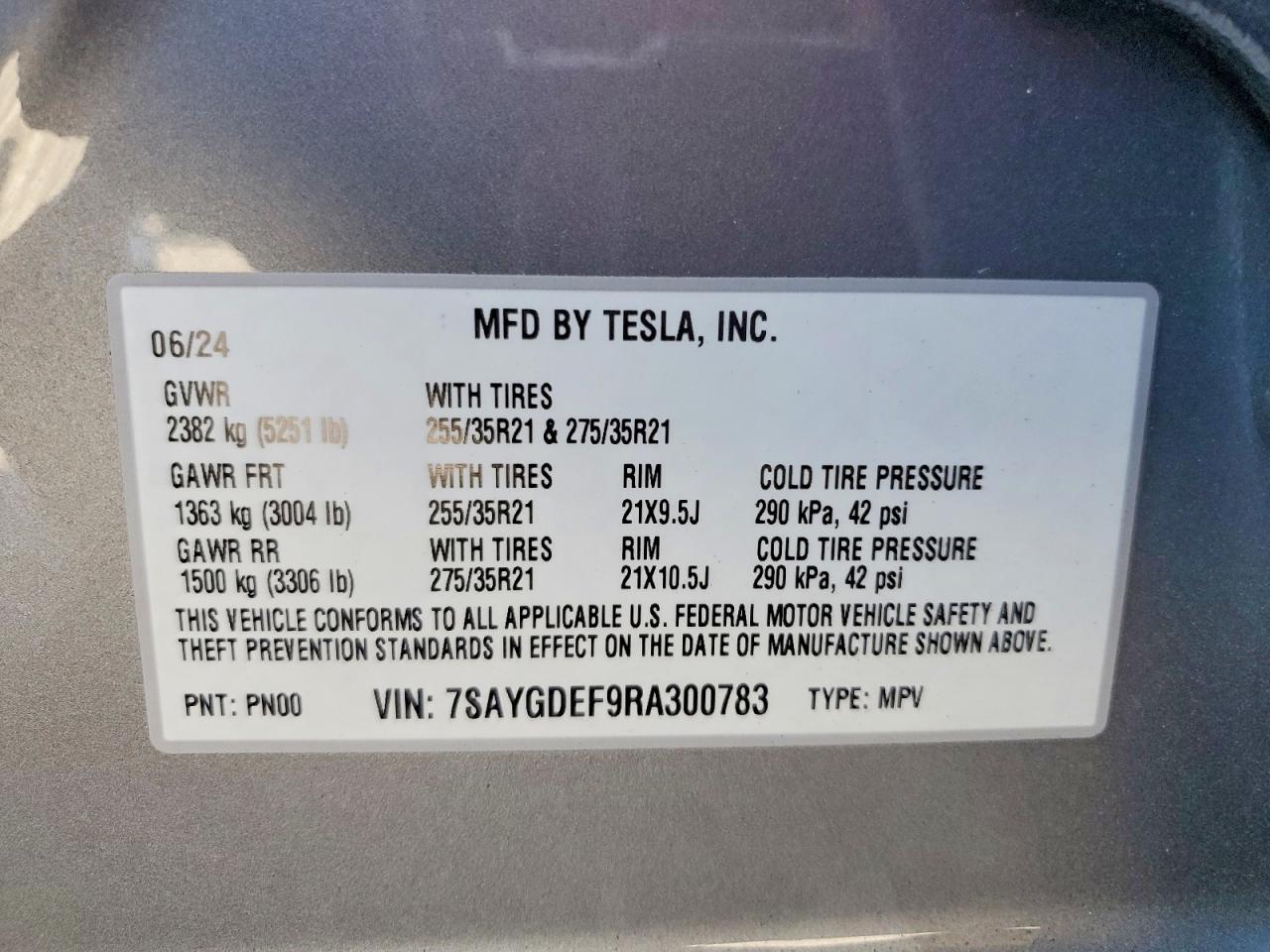 2024 TESLA MODEL Y