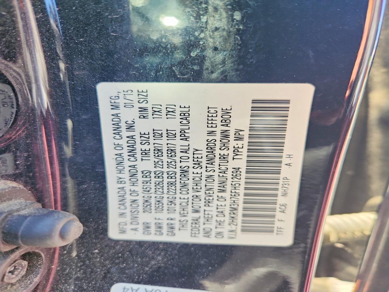 2015 HONDA CR-V