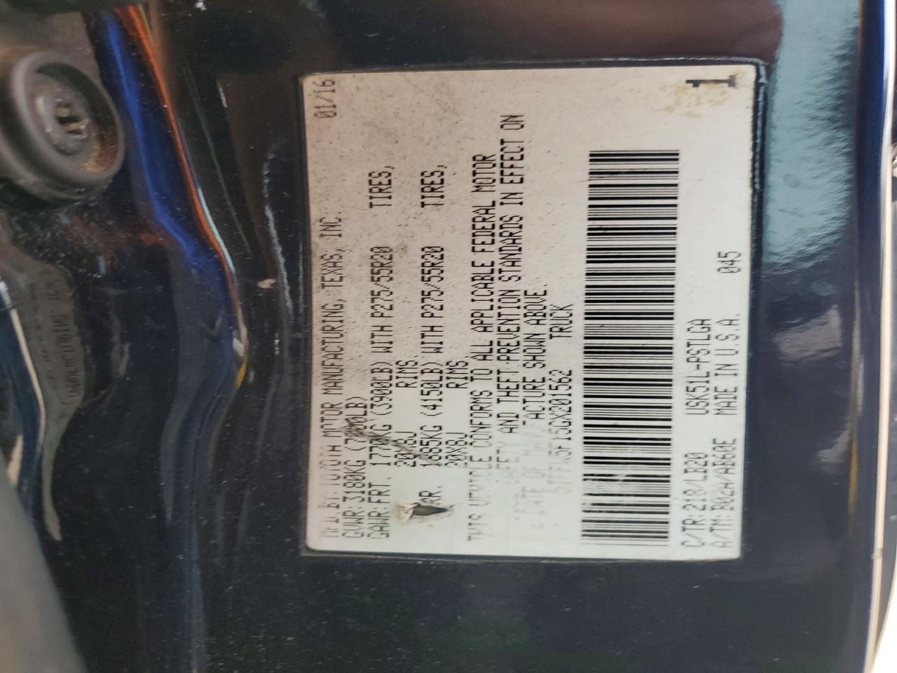 2016 TOYOTA TUNDRA