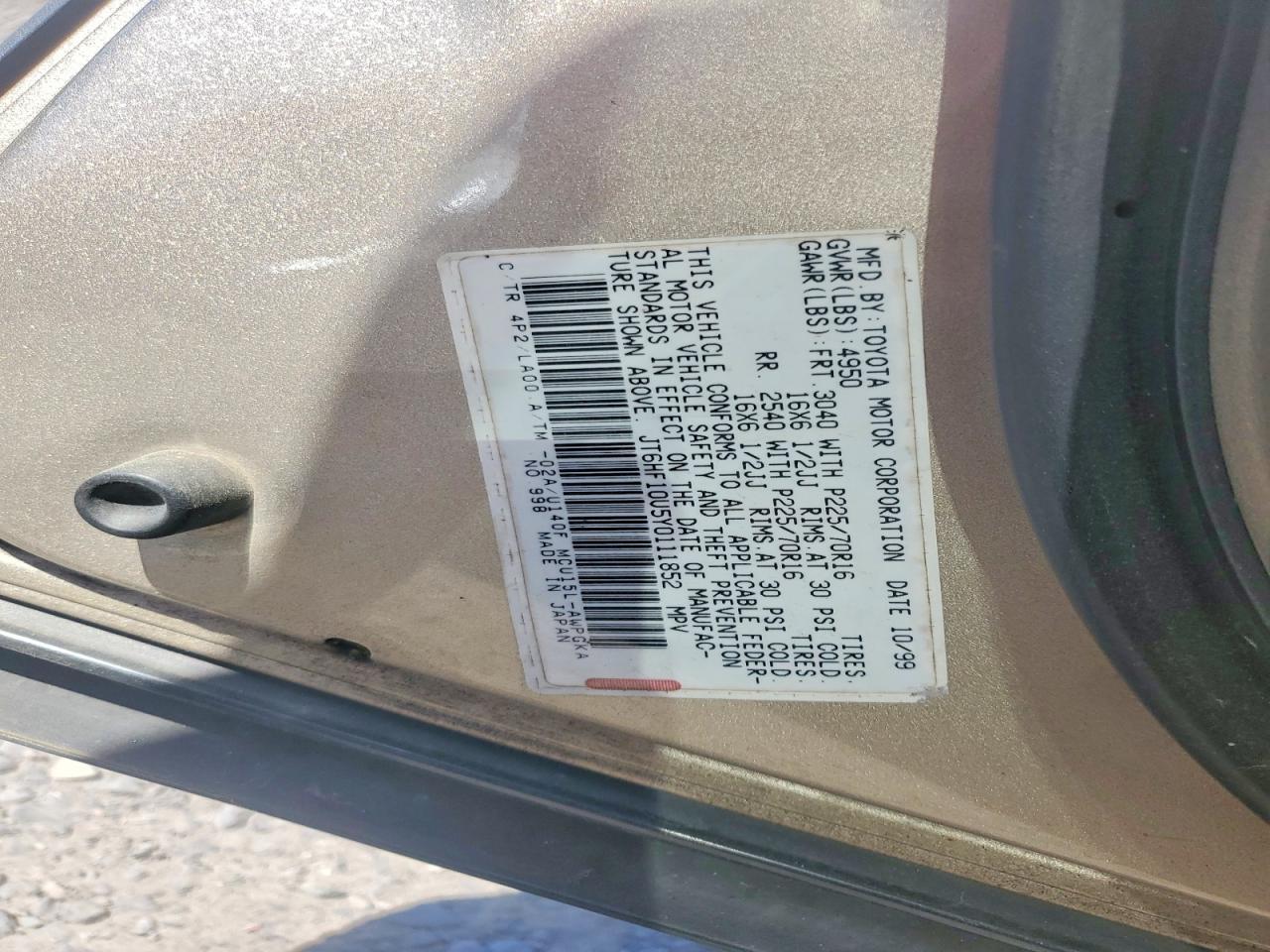 2000 LEXUS Rx 300