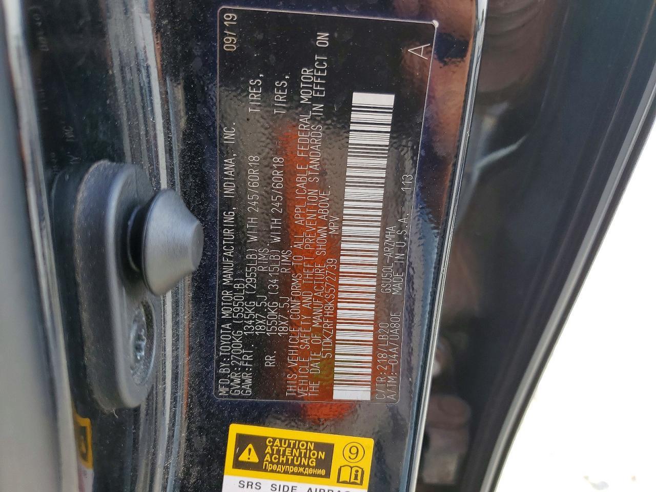 2019 TOYOTA HIGHLANDER