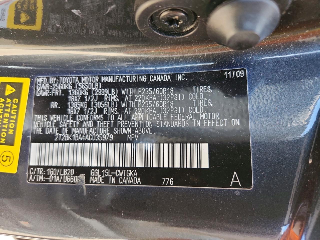 2010 LEXUS RX 350