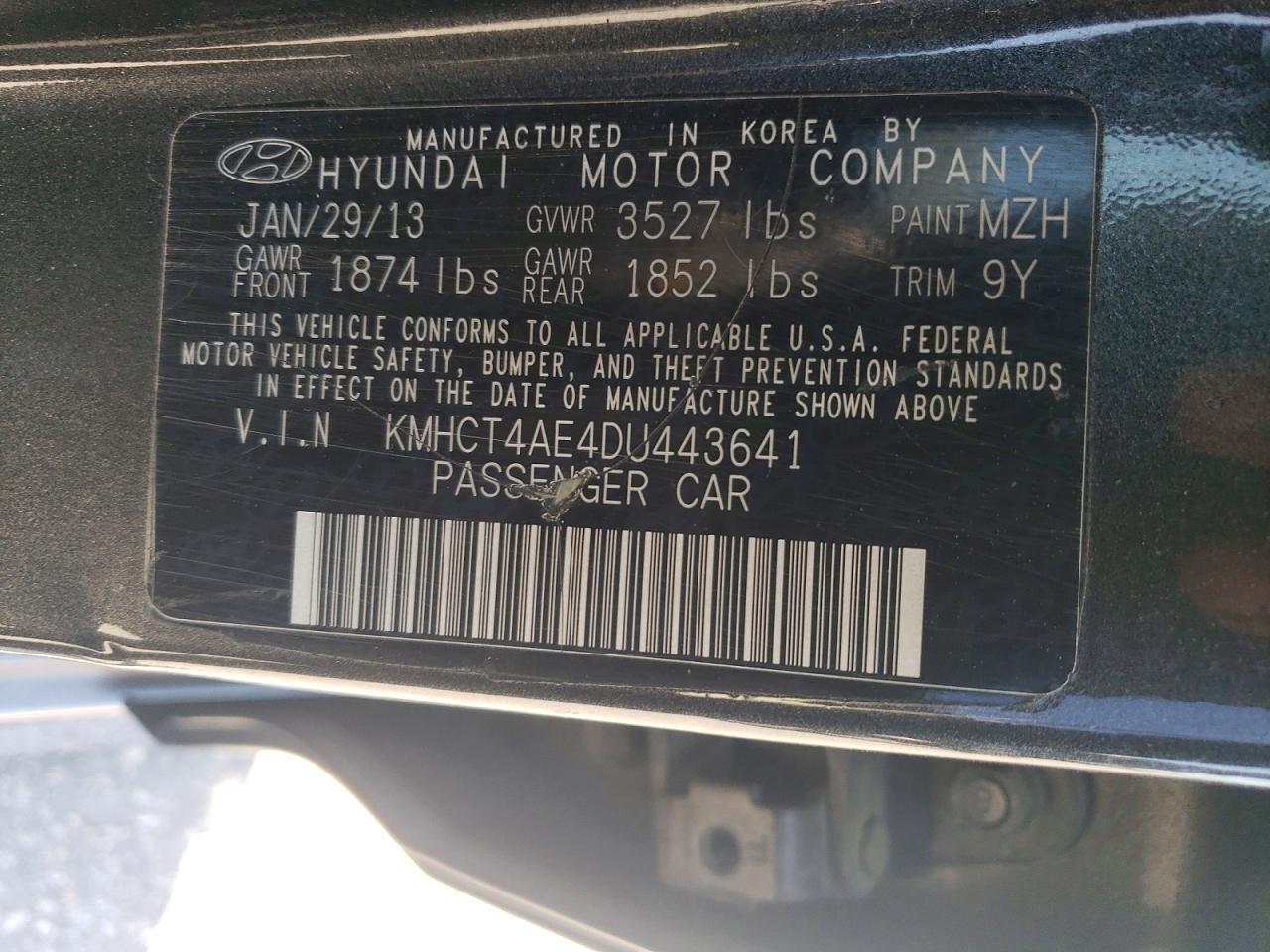 2013 HYUNDAI ACCENT