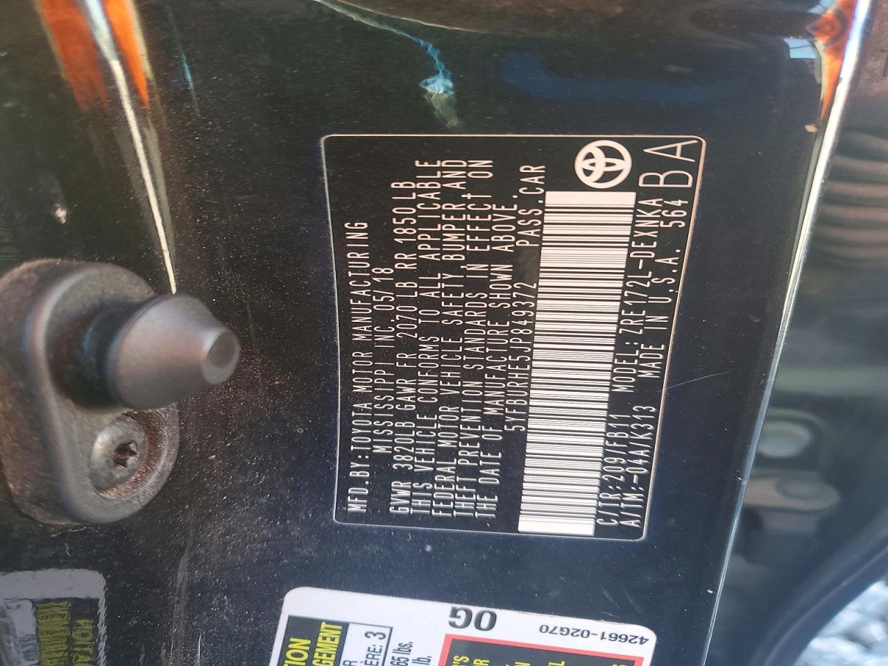 2018 TOYOTA COROLLA